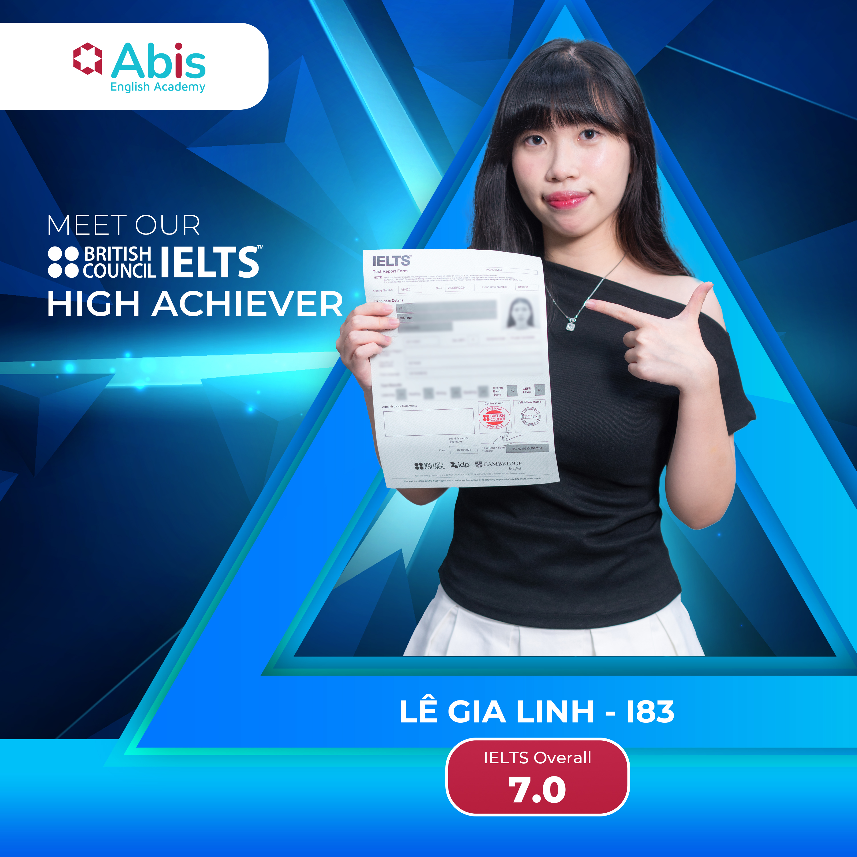 hình ảnh học viên Lê Gia Linh